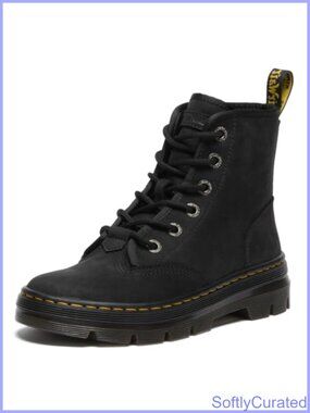 Dr. Martens Combs II 6 Eye Combat Boot Ankle-High Womens